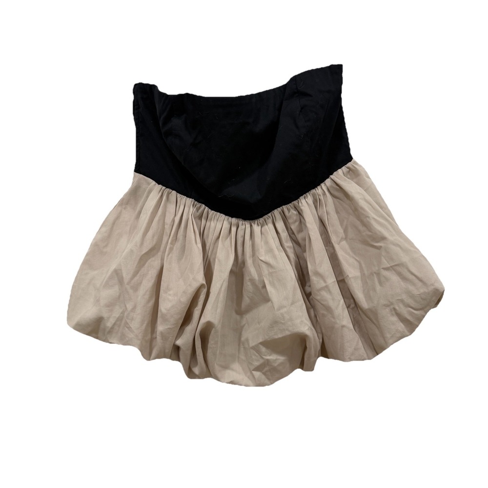 Women's Abercrombie And Fitch Strapless Bubble Hem Top Shirt Xxs 2XS